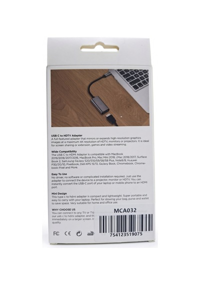 Type-c To Hdmı Çevirici Adaptör - 4k Ultra Hd Görüntü Aktarıcı Dönüştürücü