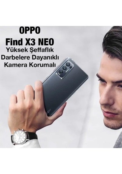 Ally Oppo Find X3 Neo Kamera Korumali Ince Seffaf Silikon Kilif 555325012