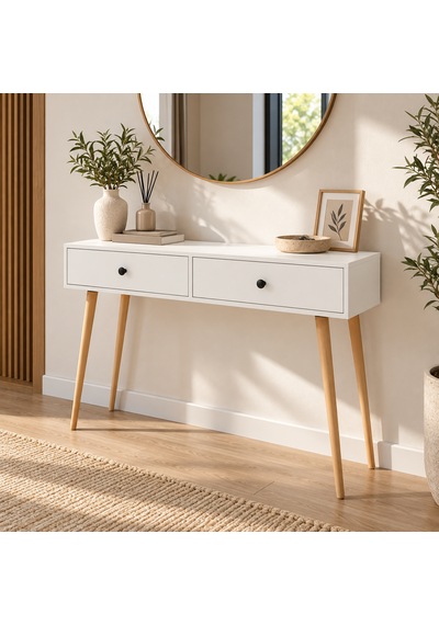 Viva 120 Cm -2 Kapaklı - Ahşap Ayaklı Dresuar -beyaz Viva 120 Cm -2 Kapaklı - Ahşap Ayaklı Dresuar -beyaz