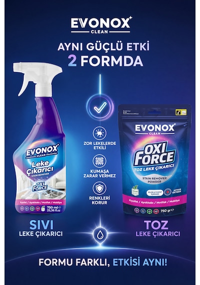 Clean Oxi Force Sıvı Leke Çıkarıcı 750 Ml