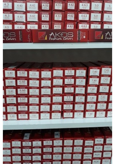 Akos Çilek Kızılı Saç Boyası 7.52 1 Adet + 1 Adet Oksidan