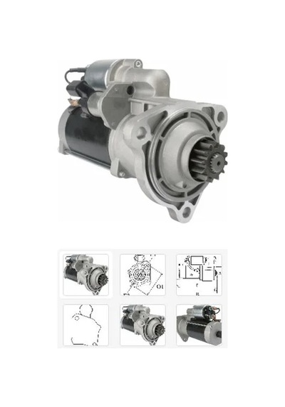 Mars Motoru 24v 12 Dıs Bosch Tıp Daf 105xf 410 460 510 Daf Cf85 0986021490 1604246 1667205 1688720