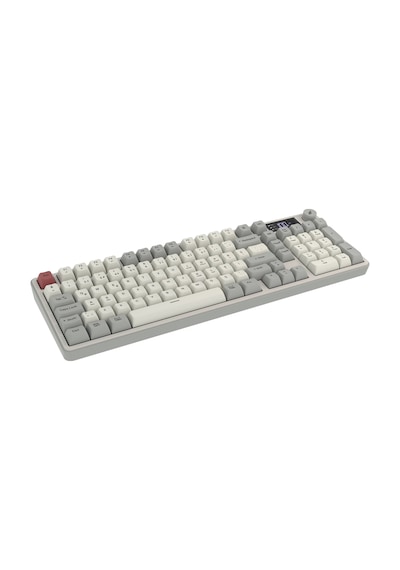 Hawk Gaming Hk258 Membrane Lcd Rgb Kablosuz/bluetooth Kırmızı Haki Full Türkçe Gaming Klavye