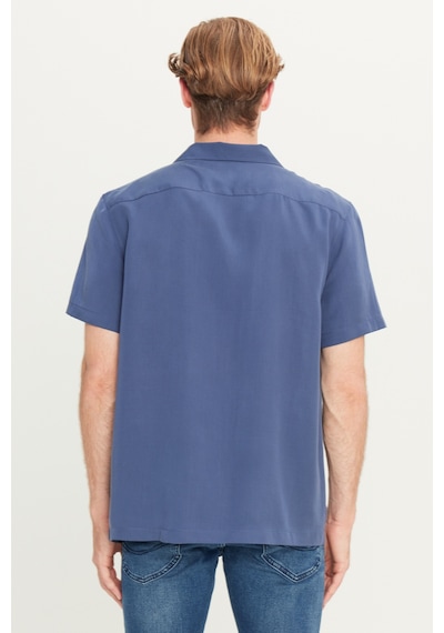 Wrangler Relaxed Fit Geniş Kesim Yumuşak Dokulu Lacivert Gömlek Navy