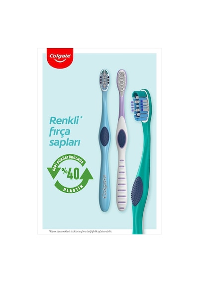 Colgate 360 Komple Ağız Temizliği Çok Yönlü Koruma Yumuşak Diş Fırçası 1+1 Fırça Kabı Hediye