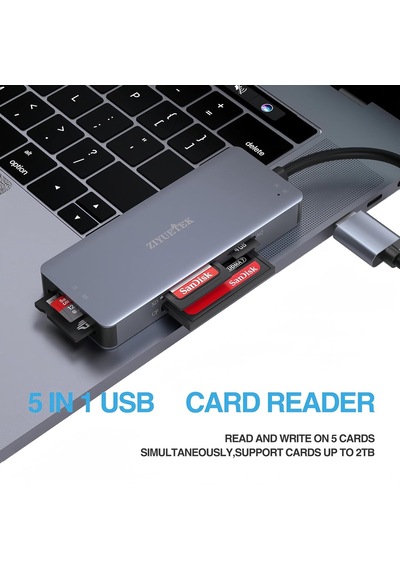 Cf Kart Okuyucu, Usb 3.0'dan Kompakt Flash Bellek Kartı Okuyucu Adaptörüne 5gbps Sdxc, Sdhc, Sd, Micro Sdxc, Micro Sd