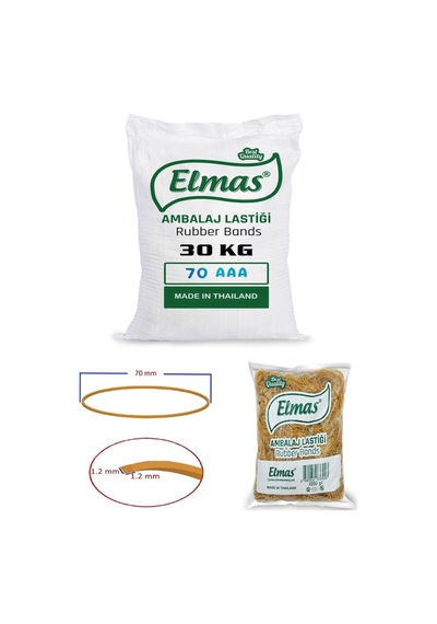 Elmas Ambalaj Lastiği 70 Mm 30 Paket X 1000 Gram Koli