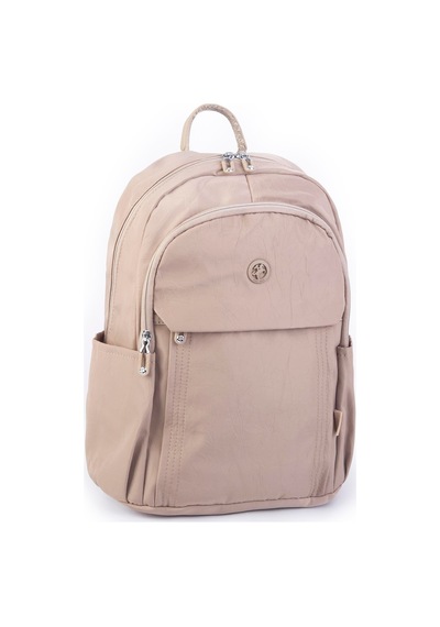 Nas Bag Unisex Büyük Boy Su Geçirmez Çok Gözlü Extra Hafif Sportif Sırt Çantası Vizon