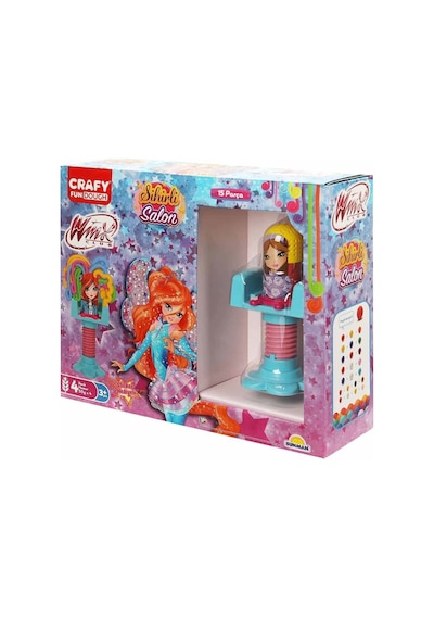 9802 Crafy Winx Sihirli Salon Oyun Hamur Seti 15 Parça -sunman Çok Renkli