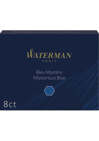 Waterman Dolma Kalem Kartuşu 8 Li Siyah/mavi S0110910 Çok Renkli