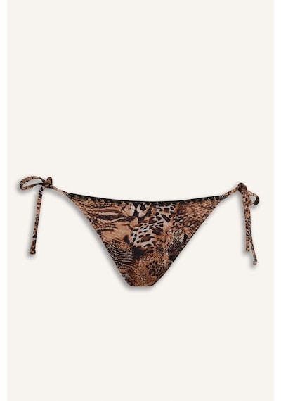 Defacto Regular Fit Leopar Desenli Bikini Alt-fall İn Love E3898ax25smbk81 Siyah