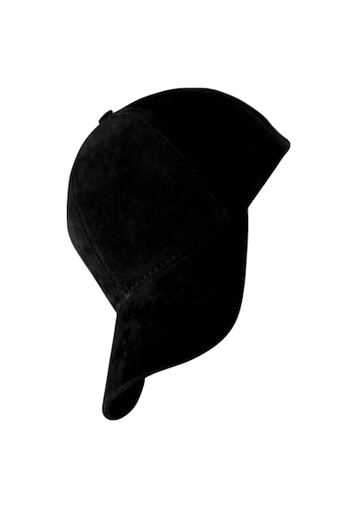 Uniquetrenders Unisex Vegan Süet Şapka Siyah