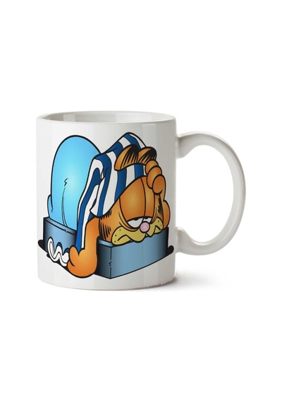 Garfield Odie Cartoon Clip Art İki Tarafı Baskılı Kupa Bardak Çok Renkli