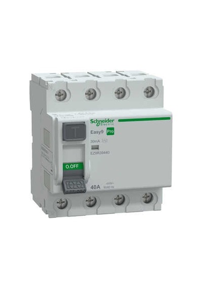 Ez9r39440-easy9 Pro Rccb 4p 40a 30ma Ac-type 415v