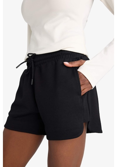 DeFactoFit Standart Fit Sporcu Kısa Paça Modal Şort E2933AX25SMBK81 Siyah