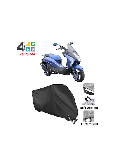 Mondial 150 Zc Motosiklet Branda ( Kilit Uyumlu - Siyah