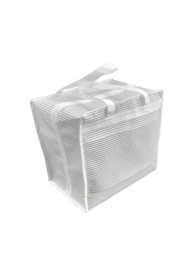 Ayakkabı Saklama Ve Taşıma Çantası Çizgili Model Shoe Tote Çok Renkli