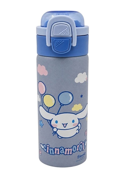 Cinnamoroll Çift Fonksiyon Kapaklı Çelik Matara 600ml 3831 Çok Renkli