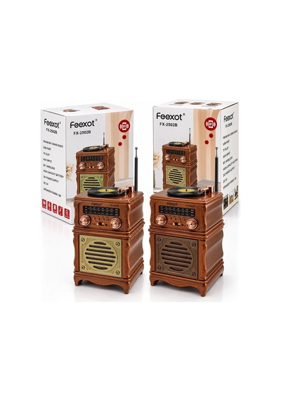 İbreli Radyo Retro Am Fm Sw Usb Type-c Sarjlı Bt Tf Usb Aux Speaker Fx-2502b 5468 00954971