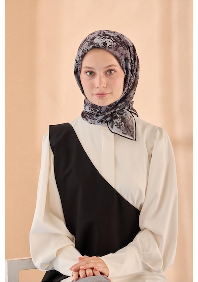 Silk Home Soft Eşarp 73095-14 Gri, Füme, Gümüş, Siyah, Eski Lavanta