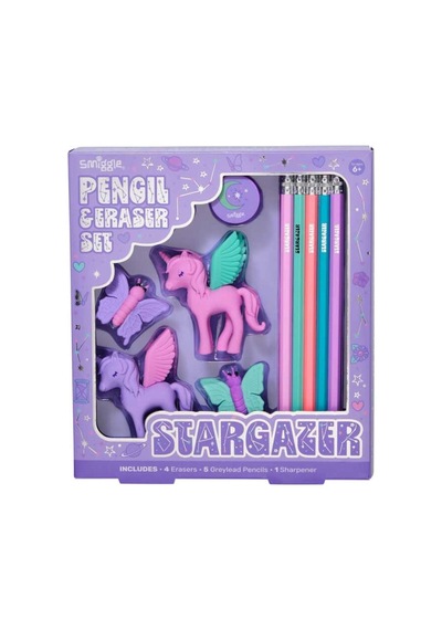 Smiggle Vision Silgili Ve Kalemli Kutulu Set Lila 470058
