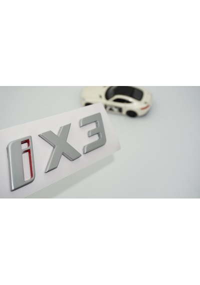 Dk Tuning Yeni İx3 Bagaj Gri Kırmızı Abs Yazı Logo Bmw İle Uyumlu -