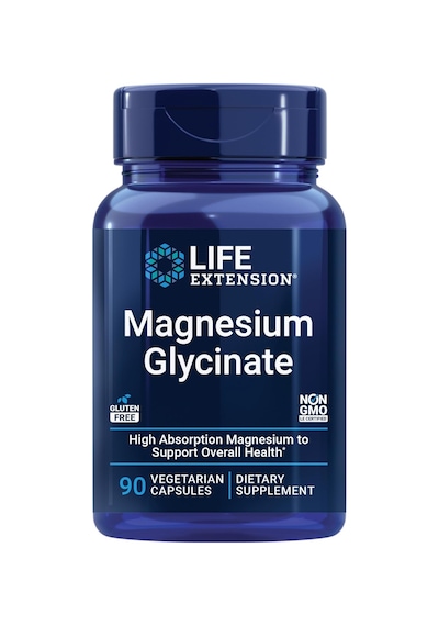 Life Extension Magnesium Glycinate Heart Health Bone Health Nerve And 90 Caps