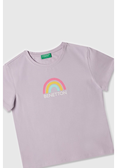 United Colors Of Benetton Benetton Kiz Cocuk Tisort Lila