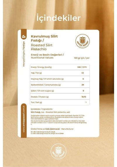 Siirt Fıstığı - 100g - 109601424 Diğer