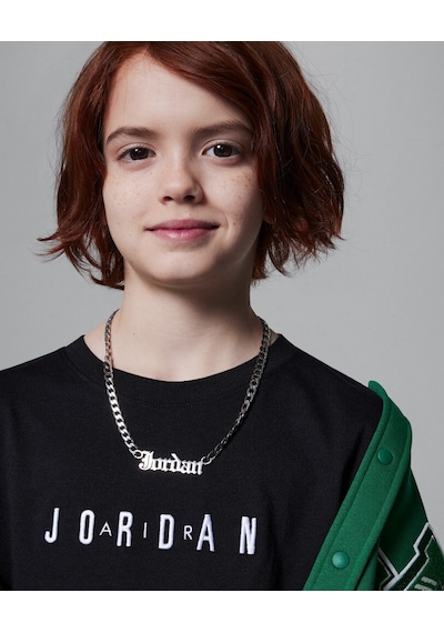 Nike Nıke Jordan Jdb Mj Wordmark Emb Crew Erkek Çocuk Tişört 95d634 023 023 Çok Renkli