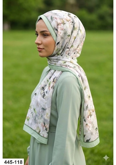 Buqle Dijital Desenli Soft Şal 445-118 Çok Renkli