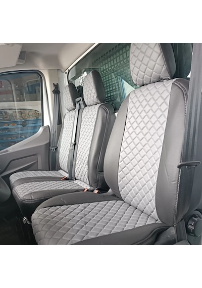 Ford Transit Uyumlu Tek Kabin Araca Özel Deri Oto Koltuk Kılıfı