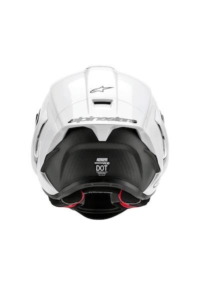 Alpinestars Supertech R10 Carbon Spor Motosiklet Kaskı Beyaz Siyahh