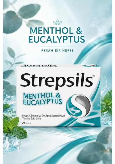 Strepsils Mentollü 24 Pastil 3 Adet
