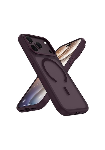 Apple Uyumlu iPhone 17 Pro Max Uyumlu Kılıf M-safe Şarj Özellikli Benks Mist C-magnet Yeni Seri Kapak Bordo