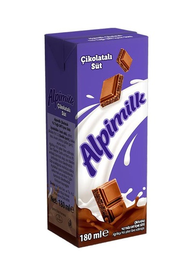 Alpimilk Çikolatalı Süt 180 Ml X 24 Adet