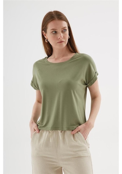 Fashion Friends Fashıon Frıends Kadın Bisiklet Yaka Bluz 25y0519k1 Ekru