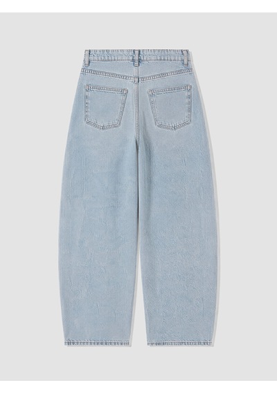 Lcw Jeans İndigo Balloon Fit Taşlı Kadın Jean Pantolon