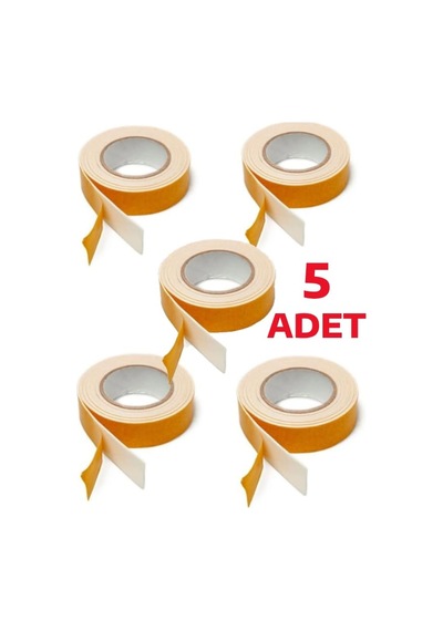 5 Adet Çift Taraflı Köpük Bant Güçlü Yapışkanlı Bant Diğer