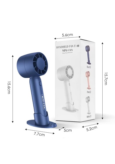 Fioplus Taşınabilir El Tipi Usb Şarjlı Mini Fan 3 Kademeli Turbo