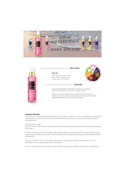 Aqua di Polo 1987 APCN001504 Forever Love Body Splash Kadın Vücut Spreyi 150 ML
