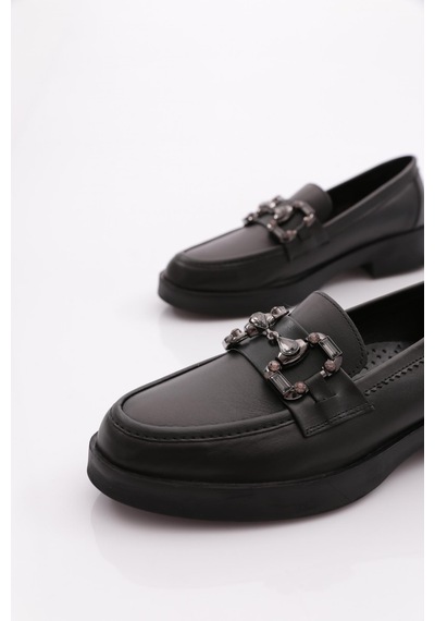 Dgn 9000 Kadın Loafer Ayakkabı Siyah