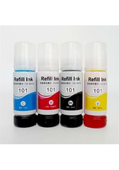 Photo Print® 101 Ecotank L4150 Uyumlu 4 Renk Mürekkep Seti