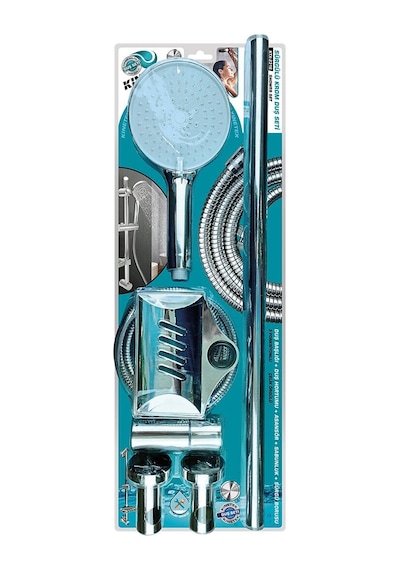 Kinetex Ktx-2316 Krom Vakumlu Lüks Sürgülü Duş Seti