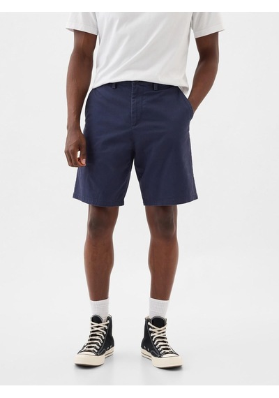 Gap Erkek Lacivert Essential Khaki Şort-13542 Lacivert-007