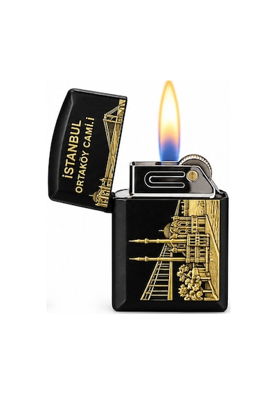 Hunter Soft Flame Ortaköy Design Siyah Çakmak Ack037
