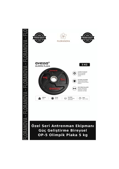 Özel Seri Antrenman Ekipmanı Güç Geliştirme Bireysel Op-5 Olimpik Plaka 5 Kg