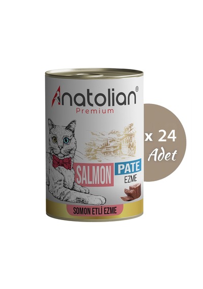 Anatolian Premium Somonlu Ezme Yetişkin Kedi Konservesi 24 X 400 G