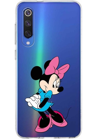 Xiaomi Mi 9 Se Uyumlu Kapak Minnie Mouse Tasarımlı Şeffaf Silikon Kılıf Şeffaf