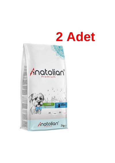 Anatolian Premium Mini Puppy Kuzulu Küçük Irk Yavru Köpek Maması 2 x 2 KG